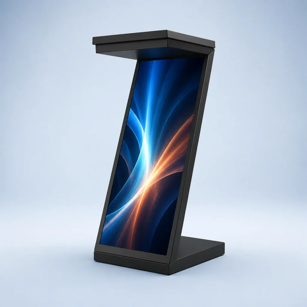Z-Shaped LED Display Stand