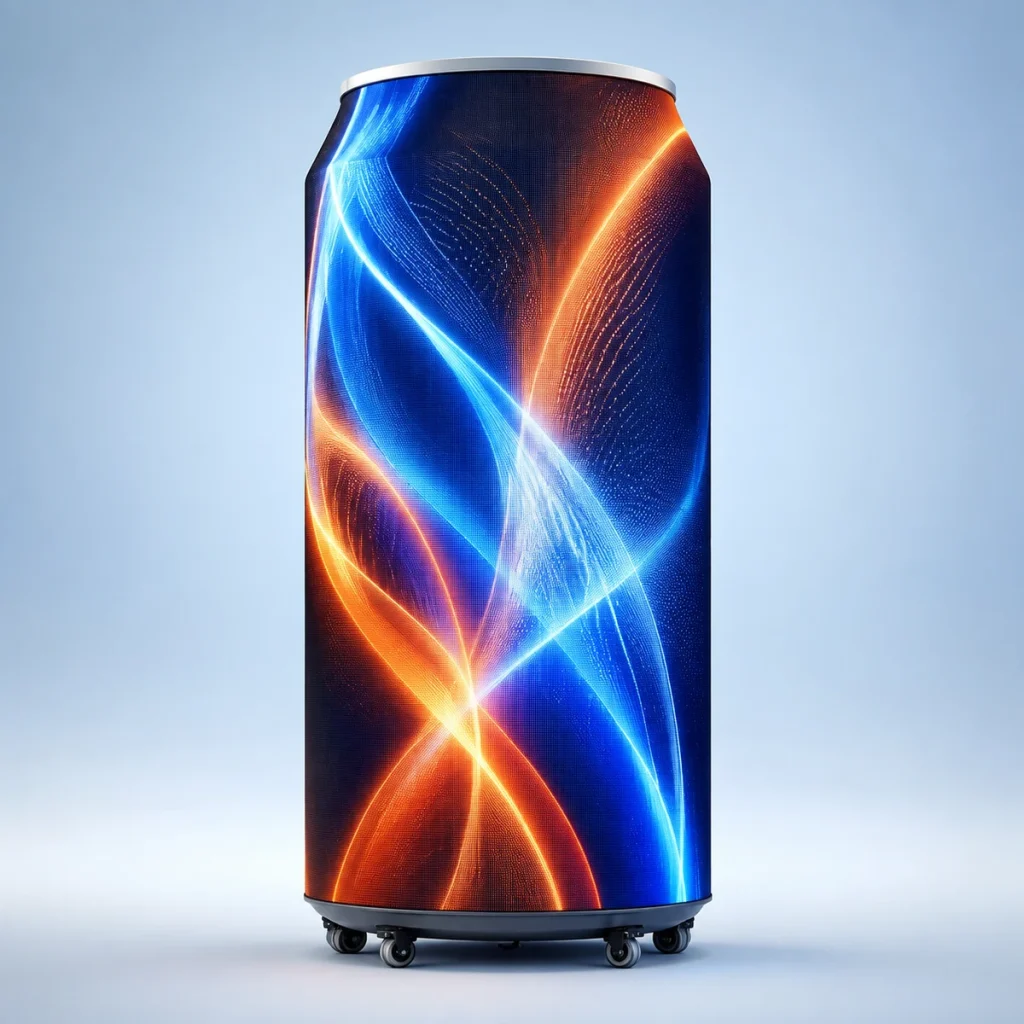 Can-Shaped LED Advertising Display