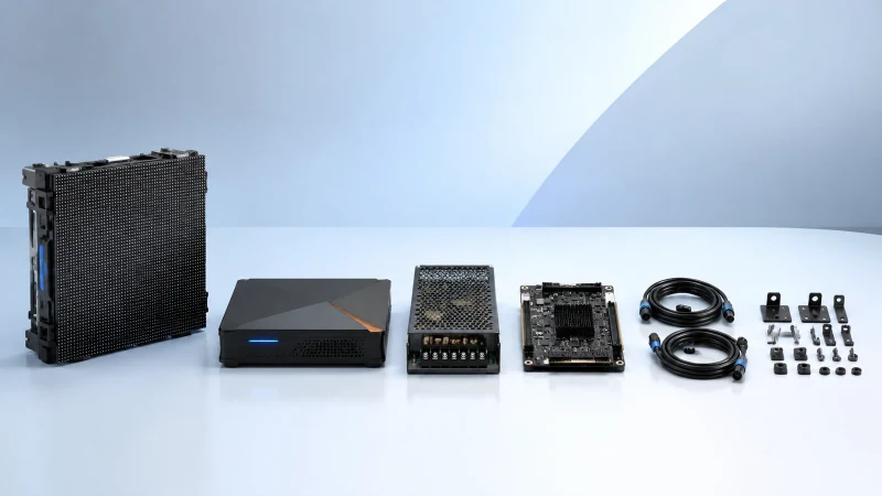 LED display modules, controller and integration components